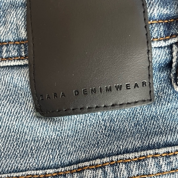 Men's Jeans Medium Wash Blue ZARA Denimwear Skinny Fit Jeans Men’s Denim Size 31 - Picture 5 of 7